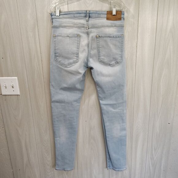 And Denim Button Fly Tapered Leg Skinny Leg Jeans Size 32 - Picture 4 of 10